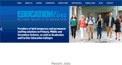 Desktop Screenshot of educationlinerecruitment.co.uk